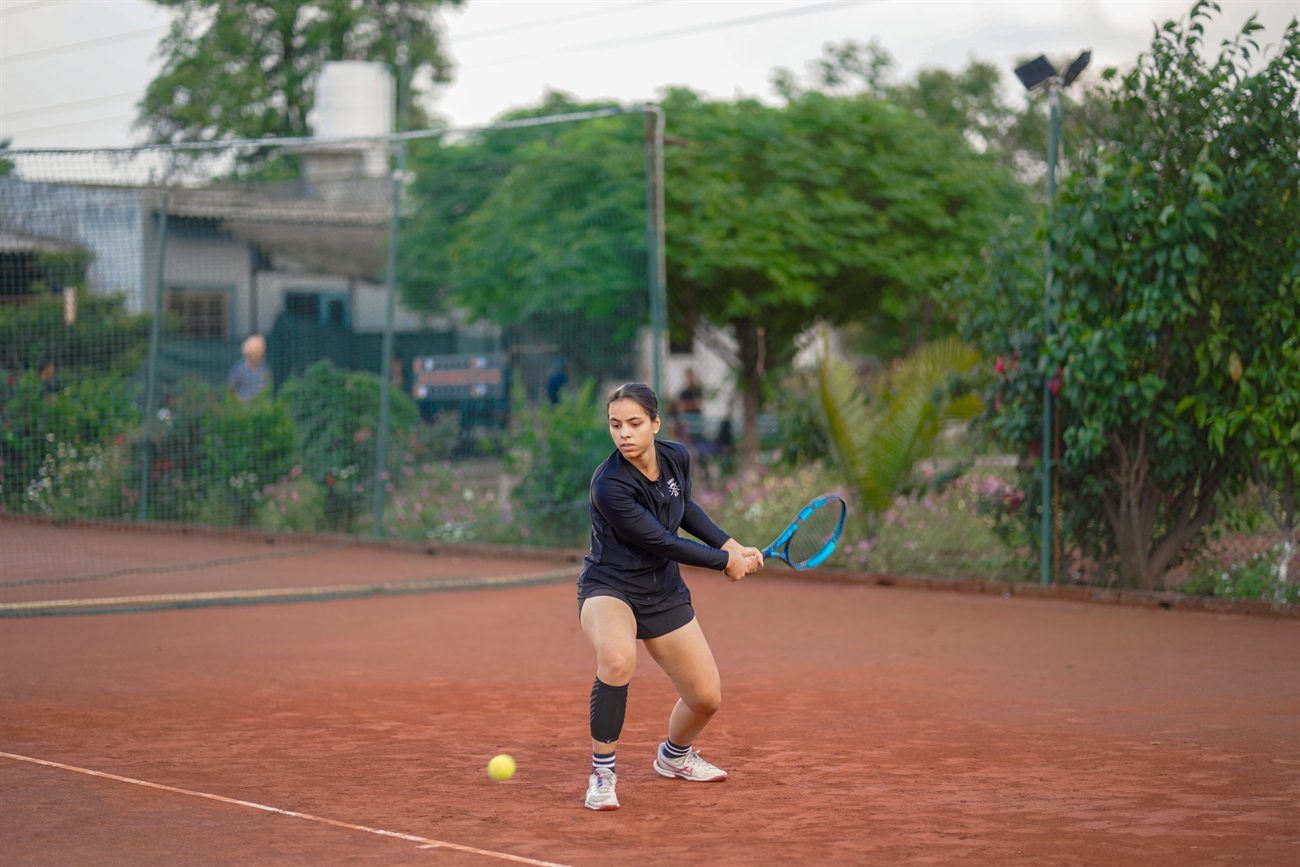 Tennis balls prepared for foundation drills