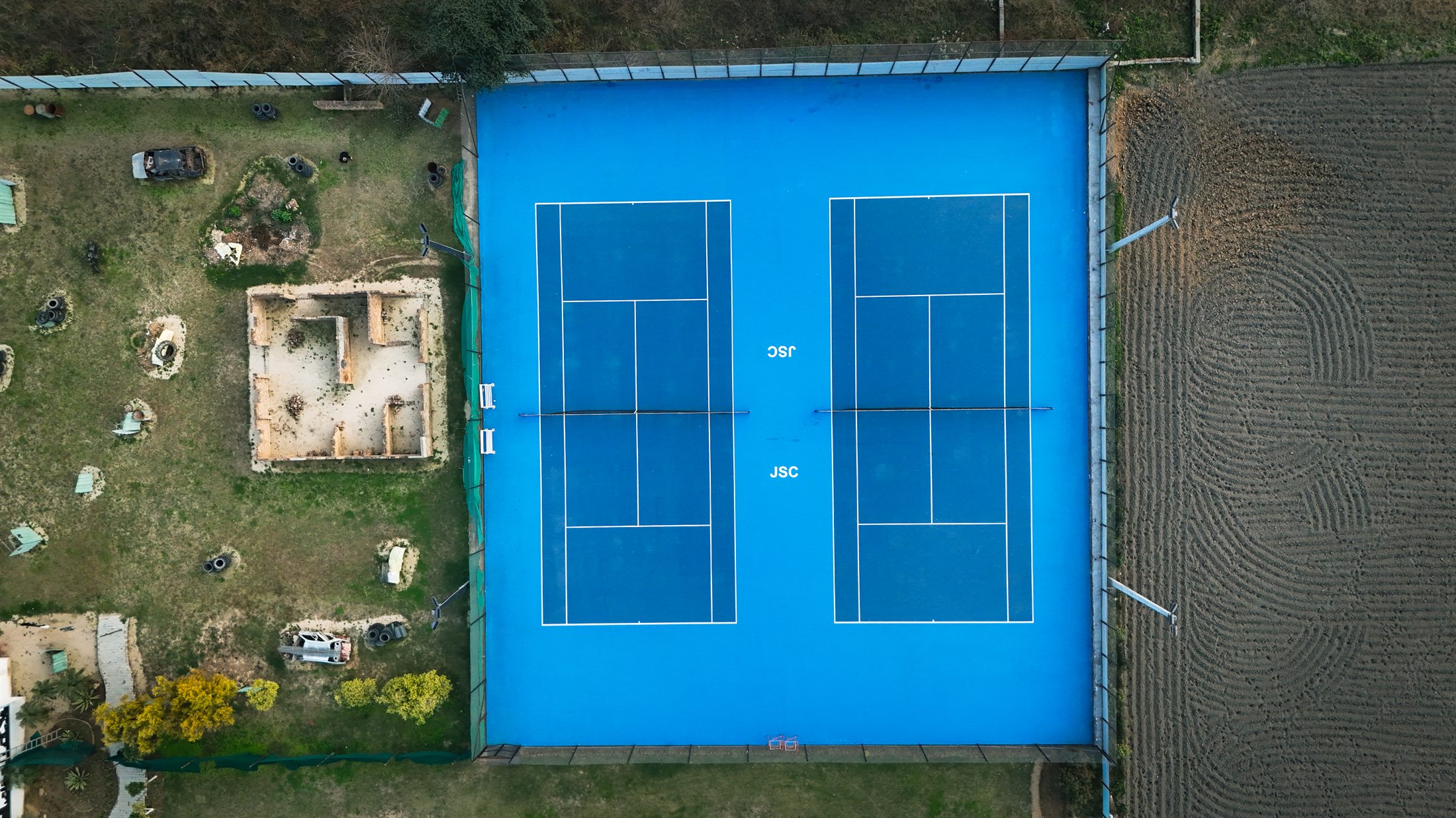 Aerial view of Jalandhar Sports Centre tennis campus